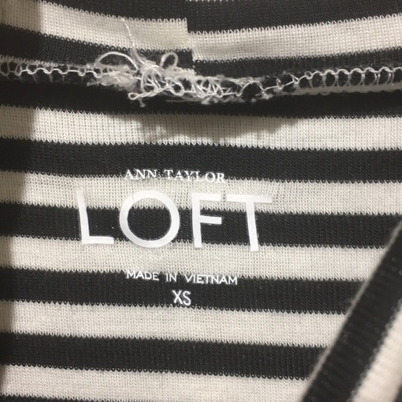 Anne Taylor loft size xs black and white stripe - Picture 2 of 5